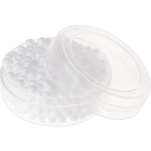 1 Box Fishing Bait Foam Buoyancy Pop Ups White Lure Round Beads Carp Bream