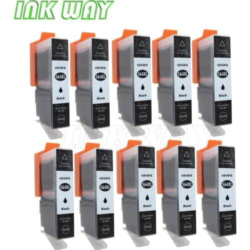 INK WAY 10 PACK black ink for HP564 for HP Premium C309A C410A Officejet 4620 Deskjet 3520 Photosmart B8550 C6380 D7560