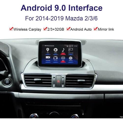 Android system car GPS navigation Video interface for Mazda Mazda2/3/6 2014-2019 multimedia player Youtube, Carplay