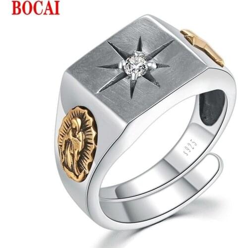 BOCAI Rings With Diamonds