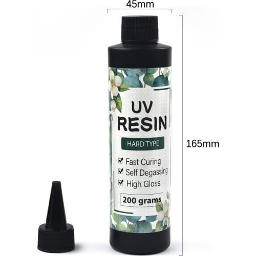 200g Resin Glue Quick-Drying UV Resin Glue Clear Hard Resin Glue For DIY Open Bezel Black Pendant Making Epoxy Resin Craft