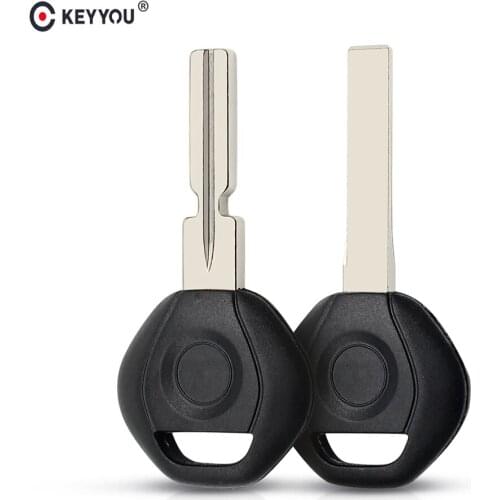 KEYYOU Transponder Chip Blank Key Shell Case For BMW 3 5 6 series X3 X5 Z4 Z8 for E36 E34 E38 E39 Key Uncut Fob HU92/HU58 Blade