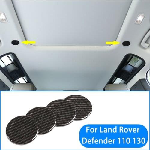 For 2020-21 Land Rover Defender car roof microphone decoration cover ABS carbon fiber pattern/chrome plated auto parts