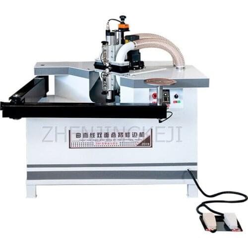 Double Sided Trimming Machine Folded Arms Cabinet Door Paint Free Board Repair Edge Equipment Curved Line Woodworking Trimmer