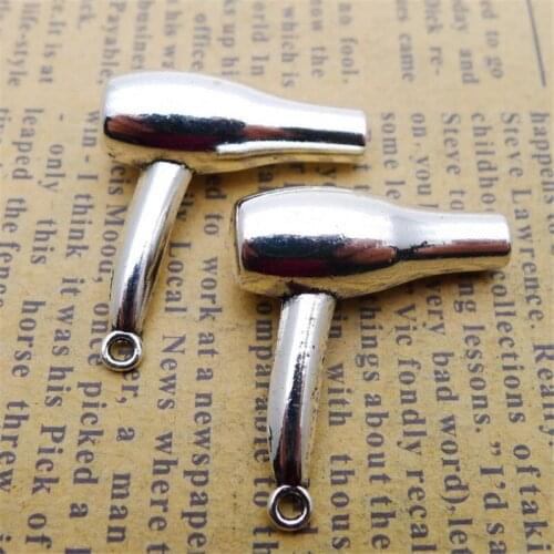 Hair Dryer Charm Pendants Jewelry Making Finding DIY Bracelet Necklace Earring Accessories Handmade Tools 5pcs