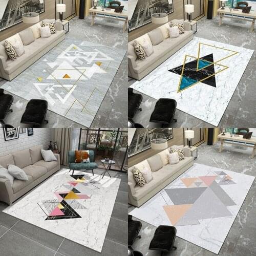 Geometric Nordic style Rectangle carpets for living room Bedroom Area Rugs Modern Simple Home Carpet coffee Table Antiskid Mats