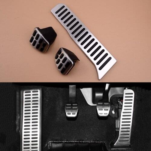 3pcs Car Manual Transmission Fuel Brake Clutch Pedal Cover Fit For VW Scirocco B6 Golf Jetta MK5 MK6 CC Left Hand Drive Only