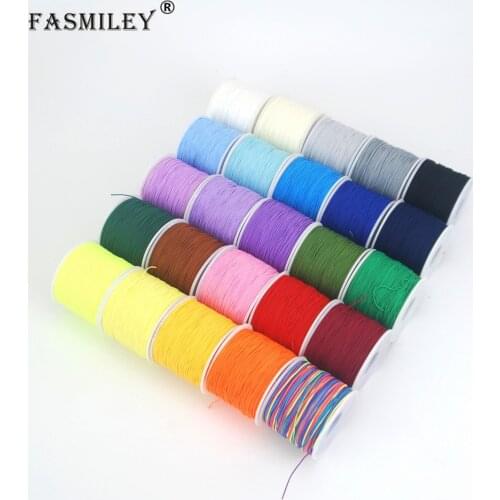Kumihimo cord 130meter/roll 5pcs/lot Multi 0.5mm macrame cord Chinese Knot Beading Chinlon Nylon Cord Polyamide Yarn Knit DS703