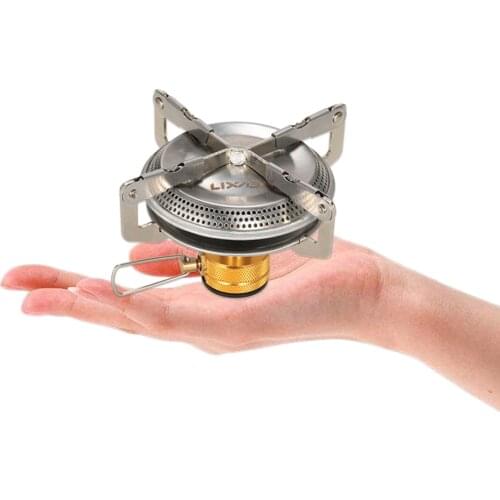 Lixada Mini Camping Gas Stoves 3500W Ultralight Portable Outdoor Hiking Backpacking Picnic Cooking Stove for Camping BBQ