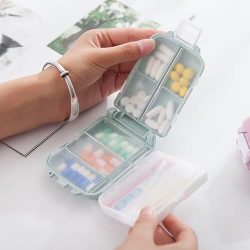 Newest Travel convenient medicine Pill Box 12 Grids pills dispenser pill organizer Tablet Pillbox Case Container Drug Divider
