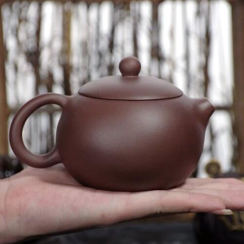 Genuine beauty Xi Shi Yixing teapot famous handmade teapot Kung Fu tea purple clay ore pot 018