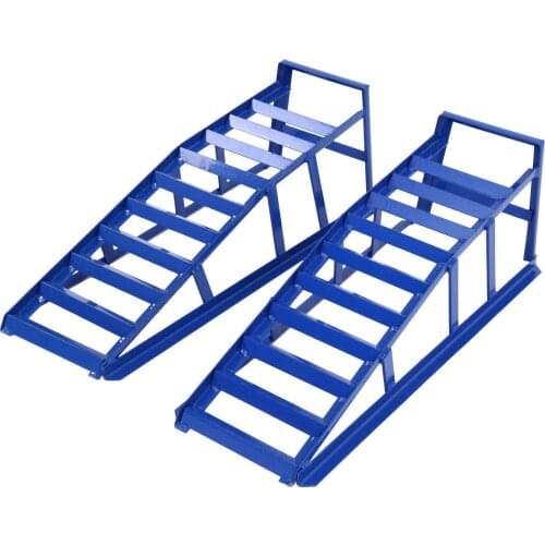 Samger 2Ton Steel Car Access Ramps Loading Ramp Heavy Duty Maintenance Lifting Equipment Blue