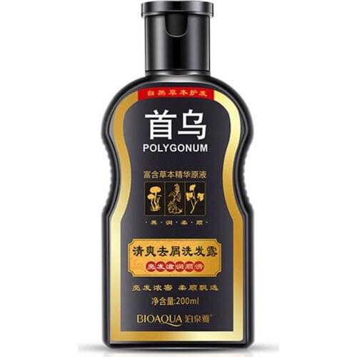 BIOAQUA Shampoo Anti Dandruff Hair Glossy Hair Scalp Treatment Shampoo Black Hair Care Moisturizing Oil Control Shampoos