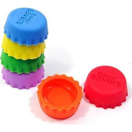 Silicone Beer Bottle Cap Wine Stoppers Leak Free Wine Bottle Sealers Red Wine Bottle Cap Bar Tools