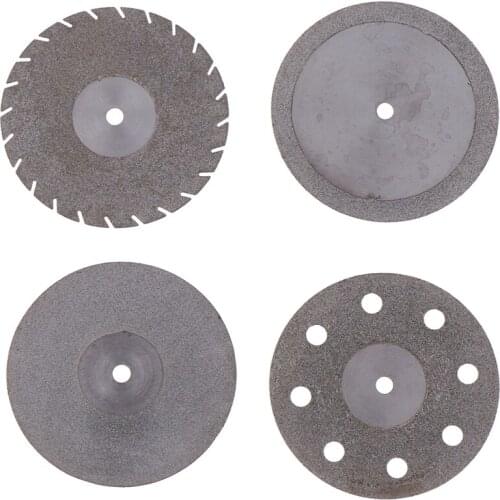 Dental Ultra-thin Double Sided Sand Diamond Cutting Disc With Mandrel For Separating Polish Ceramic Teeth Whitening