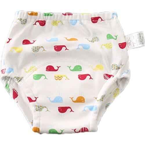 Cloth Diapers Cotton Washable Baby Nappies Reusable Potty Training Pants Waterproof Infant Boys Girls Underwear Panties