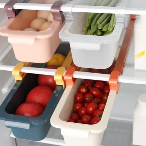Fridge Drawer Large Capacity Unique Design Plastic Pullable Refrigerator Storage Box Kitchen Accessories Versatile Organizer Bin