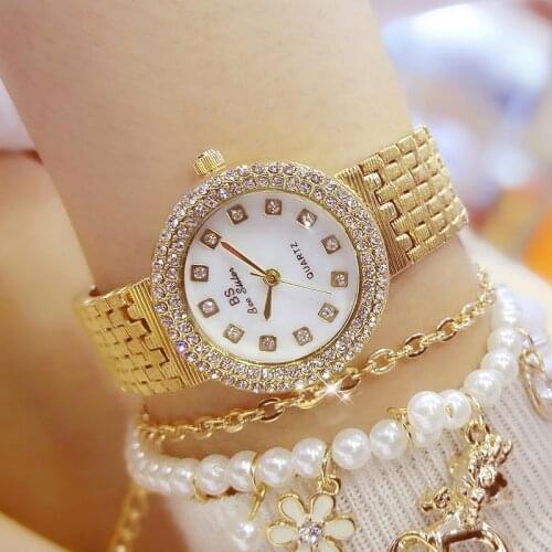 Woman Watch 2019 Fashion Ladies Watches Top Brand Luxury Rhinestone Womens Wrist Watches Diamond Gold Watch For Women 2019
