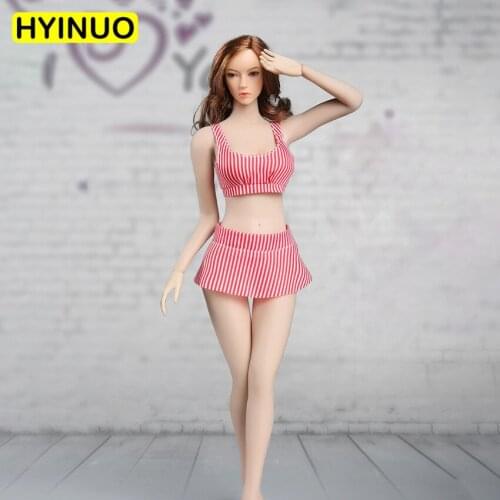 3 Color Suit 1/6 Scale Female Sexy Swimsuit Sexy Women Beach Bikini Suit Clothes Clothing Set For 12" Figure Female Body Doll