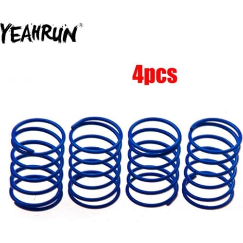 YEAHRUN 4PCS Metal Shock Absorber Upgrade Springs 70/80/90/100/110/120mm for 1:10 RC Crawler Axial SCX10 D90 D110 Parts