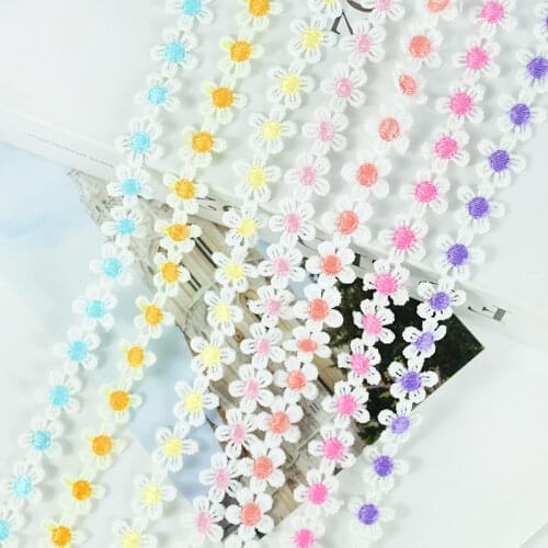 5 Yards/roll Flower Lace Trim Ribbon Home Hand DIY Crafts Sewing Lace Fabric Accessories Embroidered Handmade Lace Fabric Supply