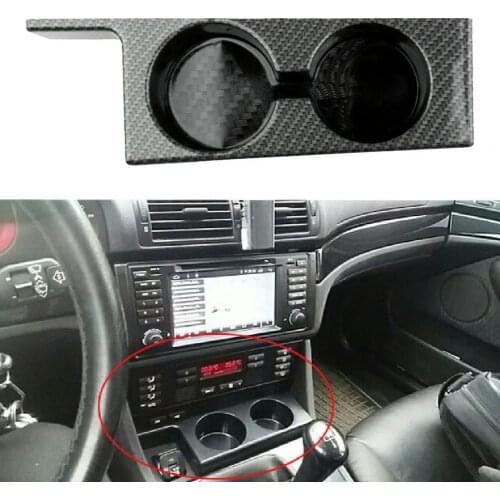 50% Hot Sales Cup Holder Carbon Pattern Smooth Surface Replacement Front Seat Car Beverage Holder for BMW 540i M5 Series 5 E39 9