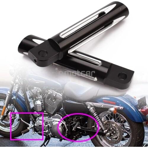 Motorcycle Parts Aluminum Foot Pegs Foot Pedals Footrest For Harley Sportster XL Touring Custom Dyna Softail