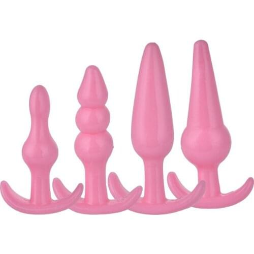 Anal Beads Jelly Anal Plug Suit Butt Plug G-spot Prostate Massager Silicone Adult Sex Toys For Woman Men Gay Erotic Products New
