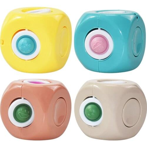 Antistress Push Bubble Fidget Toys Sensary Cube Decompression Square Fingertip Gyro Stress Relief Spinner Puzzle Children Toys