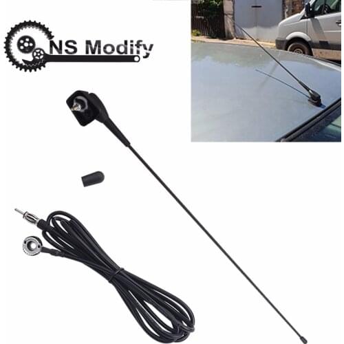 NS Modify Car Radio FM AM Antenna Amplified Booster Antenna Whip Roof Mast For Peugeot 106 205 206 306 307 309 405 406 806 807