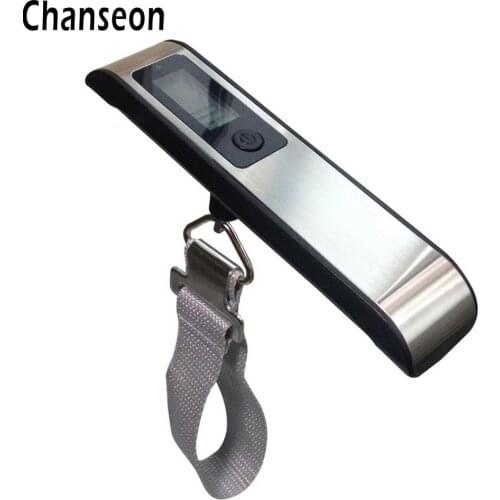Chanseon 110Lb*0.02Lb LCD Digital Stainless Steel Durable Hand Scale Weight Luggage Scale 50KG Fishing Hanging Electronic Scales