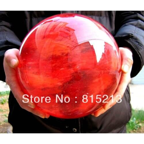 Ddh00664 POLISHED Cherry Red QUARTZ CRYSTAL SPHERE balls 13kg
