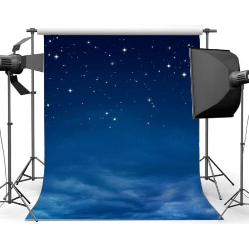 Sweet Baby Shower Backdrop Twinkle Starry Night Blue Sky Photography Background