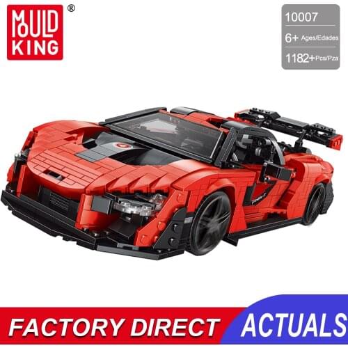 Mould King Famous Sport Car Building Blocks Bricks Moc Race Super Racing Supercar Speed Racer Vehicle Kids Toys For Boys Child
