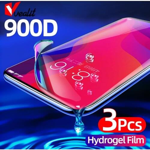 1-3Pcs 900D Anti-blue Light Hydrogel Film for Realme X7 7 6 5 3 X2 X50 Pro XT X3 C11 C15 V5 C3 C2 6s Screen Protector Soft Film