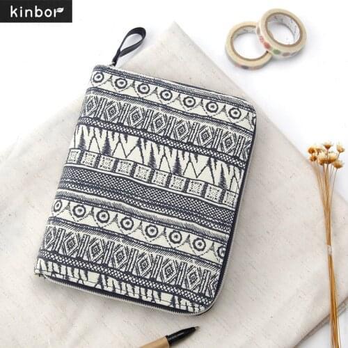 Kinbor Zipper Hand Account Notebook Multi-Function Creative Vintage A6 Inner Diary Notebook Stationery Hand Account Bag Journal