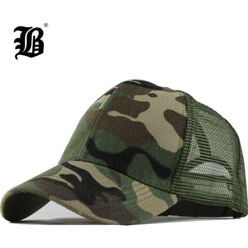 [FLB] Summer Baseball Cap Embroidery Camouflage Mesh Cap Hats For Men Women Snapback Gorras hats Casual Dad Hip Hop Caps F141