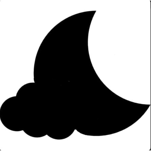 Moon Clouds Shape Metal Cutting Die DIY for Scrapbooking Decoration Crafts