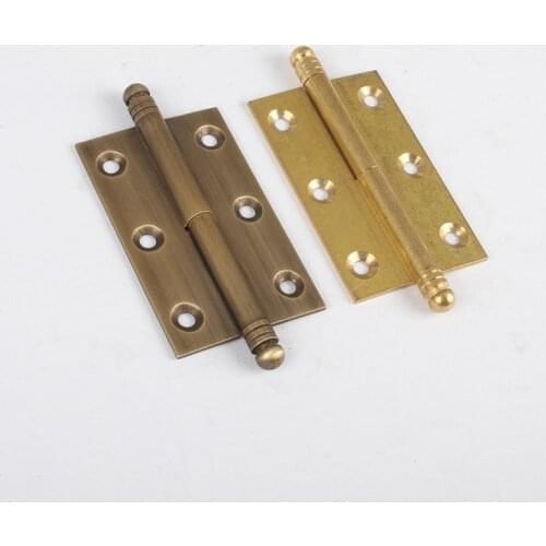 Mini Bronze Gold Hinge Square Antique Door Hinges For Wooden Cabinet Drawer Jewellery Box Furniture Hardware
