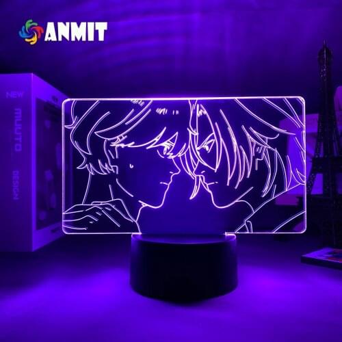 16 Colors Nightlight Anime Banana Fish Led Night Light 3D Remote Control Desk Lamp Child Birthday Gifts Dropshipping