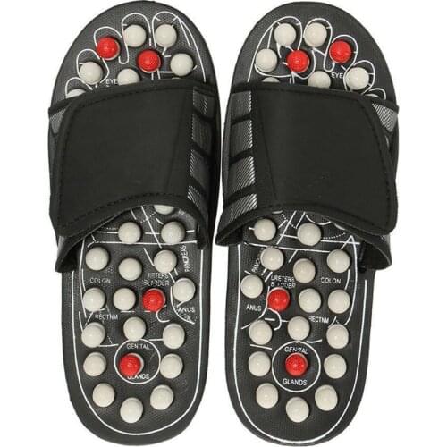 One Pair Foot Massage Shoes Rotating Foot Acupuncture Relaxation Slipper Stress For Man Sandals And Healthy Women Reflex H0U7