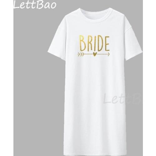Bachelorette Bride Party Unisex Dress Bride Squad Arrow Heart Women Dress Feminine Slogan Women White Summer Dress Girl Dress