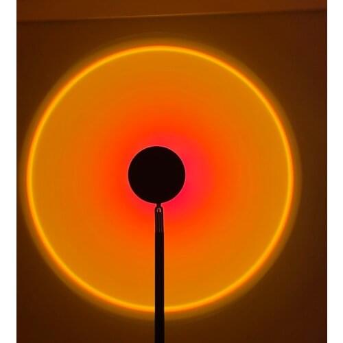 USB Sunset Projection Light Rainbow LED Light Colorful Night Light Decoration Projection Party Family Atmosphere Lighting