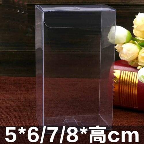 Clear plastic pvc box packing boxes for gifts/chocolate/candy/cosmetic/cake/crafts square transparent pvc Box Decoration Clear