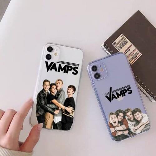 The vamps married in vegas Phone Case Transparent for iPhone 6 7 8 11 12 s mini pro X XS XR MAX Plus high quality capa