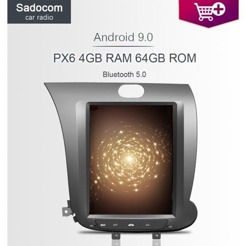 PX6 DSP Tesla 9.7" Android 9.0 For kia Cerato K3 Forte 2013-2016 Car DVD Player Car Radio Multimedia Navigation GPS autoradio