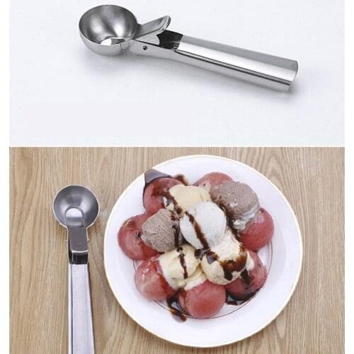 Diameter 5CM Stainless Steel Ice Cream Scoop Fruit Ice Ball Maker Candy Bar Kitchen Gadgets