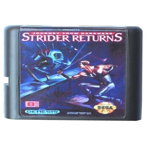 Strider Returns 16 bit MD Game Card For Sega Mega Drive For Genesis
