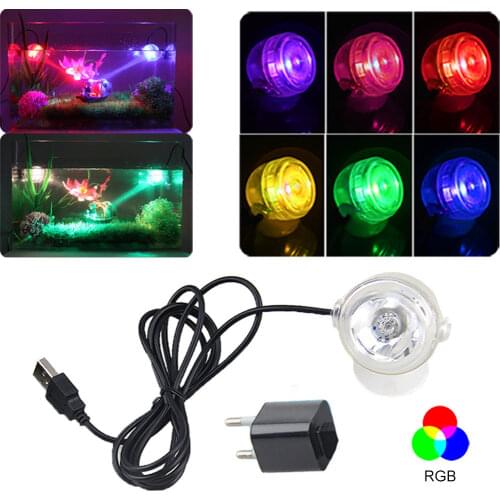 Fish Tank LED Lighting Waterproof Underwater Spotlight Marine Night/Diving Light Aquarium Lamp Decoration Accessories 88 XH8Z