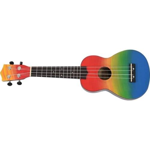 Ukulele Hand-Painted Combo 21 Ukulele Black Soprano 4 Strings Uke Bass Stringed Musical Instrument Perfect for Beginners